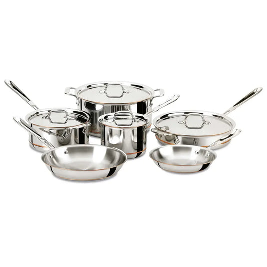 Copper Core 5-ply Bonded Cookware, 10 Piece Set