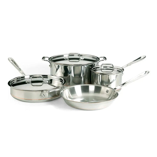 Copper Core 5-ply Bonded Cookware Set, 7 piece Set